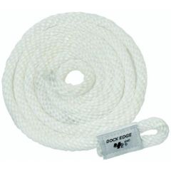 Dock Edge MFP Fender Line, ultimate solution  
boat owner, docking needs  
fender line, adjustability  
high-quality materials, long-lasting performance  
white color, boat's aesthetic  
3/8" x 8', docking applications  
Dock Edge, peace of mind