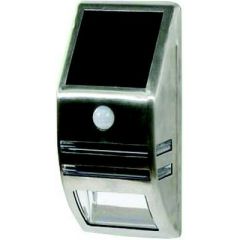 Solar Light with Motion Sensor, outdoor lighting, solar charging, security, stainless steel, energy-efficient, detection range, LED illumination, rechargeable battery, 40 lumens, Dock edge, white design, compact, easy installation, versatile, convenience,