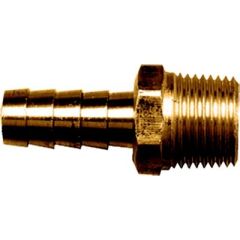 Fairview 1258E Brass Pipe-To-Hose Adapter, Male, CA360 Brass Construction, 1/2" Hose Compatibility, 3/4" NPT Thread Size, Extreme Temperature Resistance, Fairview Fittings & Mfg, Hose Clamps, Ferrules, Plumbing Upgrade