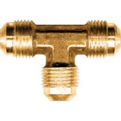 Fairview 446 Brass Flare Union Tee, 3/8" Tube OD, plumbing, brass construction