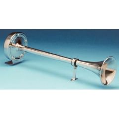Marinco Single Trumpet Electric Horn, Stainless Steel, Vehicle Upgrade, Powerful Sound, 5 Year Warranty