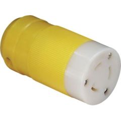 Marinco 205CRCN Female Connector, Weatherproof 20A/125V Locking Type