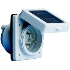 Marinco 30A/125V Power Inlet, Stainless Steel Trim, Marine-grade Construction, Easy Lock System, Watertight Cap, Safety Enclosure, Afi/marinco/guest/nicro/bep Manufacturer
