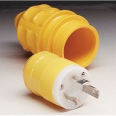 Marinco 30A/125V Male Plug, Weather-Resistant Cover