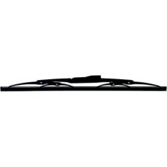 Marinco 34022B Deluxe Stainless Steel Wiper Blades, Black Finish, 22", vehicle wiper blades, stainless steel construction, marine-grade silicone squeegee, extra squeegee claws, stainless steel color, black color, Afi/marinco/guest/nicro/bep manufacturer, 