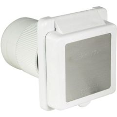 Marinco 50 Amp Power Inlet, Stainless Steel Trim