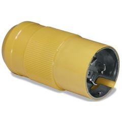 Marinco 6361CRN 50A/125V Male Plug, electrical needs, durable plug, secure connections, vibrant yellow color, MarineGuard II cover, compatibility with 6371EL inlets, trusted manufacturer, power connections, efficient plug