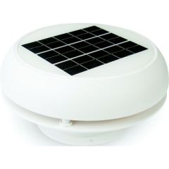 Marinco Day/Night Solar Vent, 4" White, boat cabin, ventilation, fresh air, easy installation, rechargeable battery, NiMh battery, uninterrupted ventilation, LED lights, intake/exhaust switch, insect screen, mounting hardware, quality product, boating exp