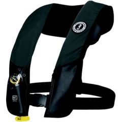 Mustang MD315302262 HIT™ Hydrostatic Inflatable PFD, Grey/Black, water adventure, safety, Hydrostatic Inflator Technology, buoyancy, comfort, visibility, water safety, durable, peace of mind