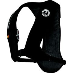 Mustang MD515313 Elite 28K Inflatable PFD, Black, water adventures, Hydrostatic Inflator Technology, 3D chassis, high speeds, neck fatigue, lightweight fabric shell, buoyancy, visibility, water safety, comfort, Mustang Survival.