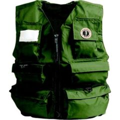 Mustang MIV10XL7 Inflatable Fisherman Vest, Olive XL, fishing vest, inflatable PFD