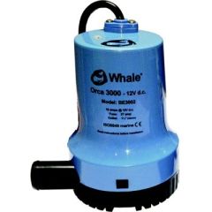 Whale BE2002 Orca Bilge Pump, 2000 GPH, 12V, boat bilge pump, marine bilge pump