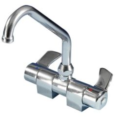 Compact Fold Down Mixer Faucet, Limited Space Solution, Swivel and Fold-Down Spout, Chrome Plated Brass, Ceramic Valves, Attwood Marine, Versatile Mounting Options, Superior Craftsmanship, Kitchen and Bathroom Upgrade