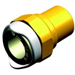 Whale WX1513B Adaptor 1/2" NPt Male, 15mm, Quick Connect fittings
