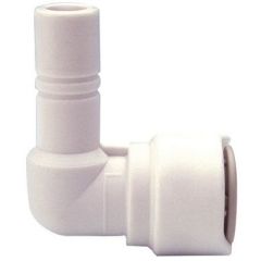 Whale WX1522B Stem Elbow, 15mm, Quick Connect system, Double Gripper design, flexible pipework, cage collet, collet cover, measured cut marks, Attwood Marine, high-integrity installation.