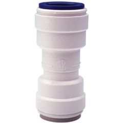 Whale WX1528B Adaptor, 5/8 O.D. Flexible, Quick Connect system, Double Gripper design, cage collet, Attwood Marine, semi-rigid pipework, measured cut marks, plumbing system, reliability, efficiency.