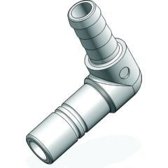 Whale WX1591B Stem Elbow 1/2" Hose Barb - 15mm, Quick Connect System