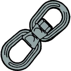 Keystone EE58 Galvanized Eye/Eye Swivel, Heavy-duty lifting
Galvanized steel, Corrosion resistance