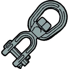 Keystone JE58 Galvanized Jaw/Eye Swivel, Heavy-duty lifting, Galvanized steel, Precision, Strength, Durability, Corrosion protection, Indoor and outdoor use, 5/8" size, Wide range of applications, Working load limit, Safety, Bulk availability, Quality, Pe