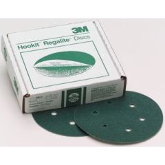 6" 80E D/F Green Hookit Discs, sanding applications