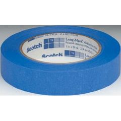 Blue 2090 Masking Tape, 3M brand, 2" x 60 yds, vibrant blue color, superior performance, clean removal, adhesive residue-free, surface damage-free, withstands harsh conditions, 14-day adhesive properties, medium adhesion, versatile use, 12 rolls per case,
