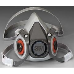 3M 6300 Large Facepiece Respirator, NIOSH Approved, 3M Filters Compatibility, 3M Cartridges Compatibility, Comfortable Fit, Respiratory Protection