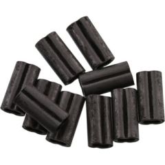 Scotty 1011 Double Line Connector Sleeves, black brass sleeves