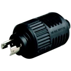 Scotty 2127 Plug, New Style, Electrical Connection, Premium Quality, Locking Blades, ConnectPro® Connections, Weather Resistant, Marine-Grade Materials, Corrosion-Resistant, Plated-Brass Components, Watertight Sealing Cap, Ergonomic Design, Soft-Contoured