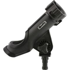 Scotty 229BK Powerlock Rod Holder, Black, Fishing accessory, Fiber-reinforced engineering nylon, Positive locking mechanism, Open style design, Versatile, Compact size