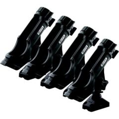 Scotty 230BKQUAD Powerlock Rod Holder, Black, Side/Deck Mount, Fishing accessory, Durable, Adjustable, Positive locking mechanism, Fiber-reinforced engineering nylon, 241 Side/Deck Mounts, Easy installation, Scotty downriggers, Reliable, Sophisticated, Fi