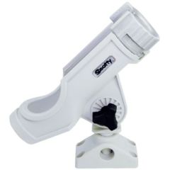 Scotty 230WH Powerlock Rod Holder, White, Side/Deck Mount