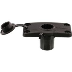 Scotty 244LBK Flush Mount Bracket, Black, Locking, ROD HOLDER MT LOCKING, Fishing gear, Lock-down mount system, Fishing setup, Scotty downriggers, High-quality materials, Flush mount design, Security, Angler, Fishing adventures.