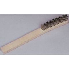Starbrite Stainless Steel Bristle Cleaning Brush, durable wood handle, high-quality stainless steel bristles, cleaning power, rust-resistant, versatile design