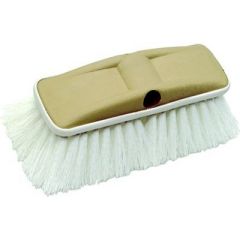 Starbrite 8" Deluxe Block Brush With Bumper, Star prene, cleaning tool, lightweight polymer fiber, resistant to cleaning chemicals, heat resistant, space-age material, rot resistant, mildew resistant, odors resistant, bumper protection, Extend-A-Brush han
