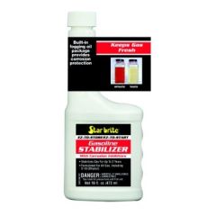 Gas Stabilizer-16 Oz, ultimate gas storage additive, inboard and outboard gas engines, fuel tank protection, engine fogging, corrosion prevention, Starbrite manufacturer, 16 oz bottle, 80 gallons treatment, engine longevity, winter storage, engine perform