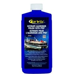 Ultimate Aluminum Polish, PTEF polymers, aluminum surfaces, boat enthusiast, professional finish, watercraft, Starbrite, UV protection, long-lasting shine, aluminum pontoon boats, canoes, jon boats, dirt and stains, high-quality products, boat maintenance