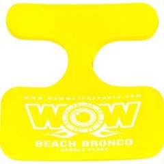 WOW 142150 Saddle Beach Bronco, Yellow, foam floating seat, pool accessory, water relaxation, durable, comfortable, vibrant color, portable, fun, stylish, innovative, Wow watersports, poolside experience, sunbathing, water fun