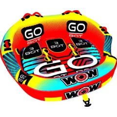 WOW Go-Bot Cockpit Towable, 3 Rider, Secure Cockpit Seating, Drop Speed Bottom, Easy Exit/Entry Slot, WOW Watersports, Top-Notch Product, Thrilling Adventure, Leisurely Cruise, Unforgettable Experience.