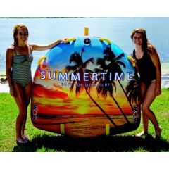 WOW 191020 Summertime Soft Top Towable, 1-2 Riders, Luxury Ride, Tropical Paradise
