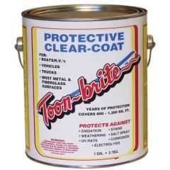Toon-Brite Protective Clear-Coat, Long-lasting Protection, Ultimate Solution, Aluminum, Metal, Fiberglass, Weathering, UV Rays, Corrosion, Salt Spray, Electrolysis, Rejuvenates, Restores, Faded Surfaces, Boat, RV, Car, Easy Application, HVLP Sprayer, Flaw