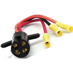 V-Groove Trolling Motor Plug, Rig Rite, freshwater, saltwater, wire plug, 10 Ga, durable, V-Groove design, installation, user-friendly, sleek design, boat, trolling motor, upgrade, fishing.