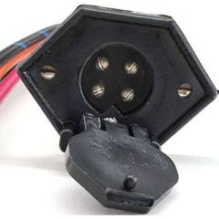 V-Groove Trolling Motor Receptacle, Rig Rite, 4-Wire Receptacle, Type 4 Wire, 8 Gauge Wire, Marine Environments, Black Color, Boat Aesthetics, Professional Angler, Weekend Warrior, Boating Enthusiast, Efficient Performance