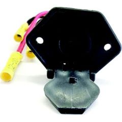 OEM 3 Wire Trolling Motor Receptacle, Rig Rite, freshwater, saltwater, durable construction, easy installation, compact design, fishing setup, trolling motor, wire size 10 Ga, fishing adventures, boat aesthetics, efficient connection, wiring issues, fishi