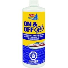 On/Off Gel, Hull & Bottom Cleaner, Boat Hull, Gel Formula, Grease Removal, Oil Stain Remover, Scum Line Cleaner, Boat Maintenance, Crc Manufacturer, Professional Boat Cleaner, Marine Cleaning Solution