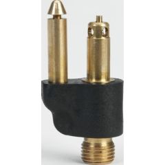 Scepter 05837 Fuel Fitting, Tank Mercury Clip Type, Connector 1/4" NPT Male Tank, Customizing fuel line assemblies, OEM specifications, O-ring construction, Nylon and brass materials, Thread size 1/4" NPT, Fuel system application, Professional mechanic, D