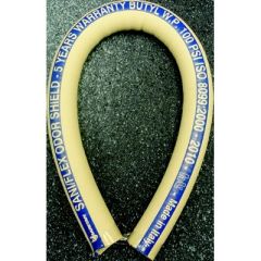 Saniflex Sanitation Hose, marine sanitation, flexible hose, durable hose, marine grade, steel wire helix, odor-free, 10-year warranty, Raritan Engineering, 10-foot length, 1-1/2" diameter