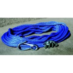 Panther Blue Polypropylene Anchor Rope, No-Tie Rope Cleat, Snap Hook, Outdoor Gear, Tensile Strength, 2800 lbs, Water Activities, Boating, Fishing, Beach, Durable, Reliable, Easy to Use