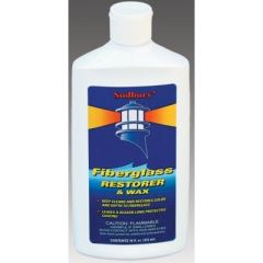 One Step Fiberglass Restorer & Wax, Liquid, Sudbury boat care, 355 ml (12 oz.), boat care, fiberglass, oxidation, stains, protection, boat surface, boat care product, boat maintenance, boat restoration, boat wax, boat cleaning, boat polish, boat detailing