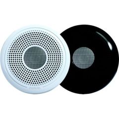 Fusion 0100219900 XS-F40CWB Series Marine Speakers, Black, White, audio solution, boat, high-quality, durability, performance, water protection, UV protection, salt fog protection, optimized drivers, tweeters, stylish grilles, power output, upgrade, audio
