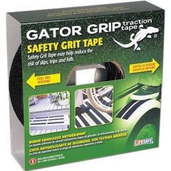 Life Safe RE143 Gator Grip Anti-Slip Safety Grit Tape, Black, NFSI 101-A, OSHA 1910.24